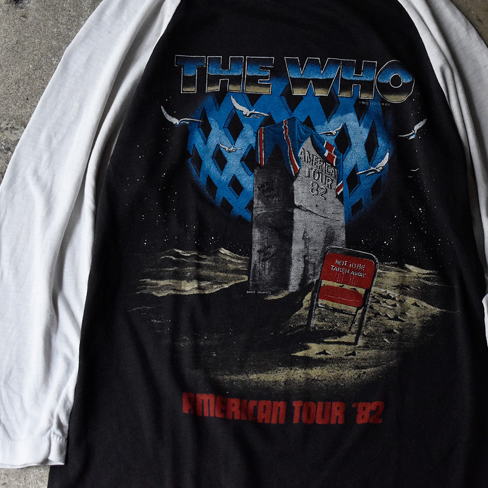 80's The Who “It's Hard” America Tour '82 ラグランスリーブT