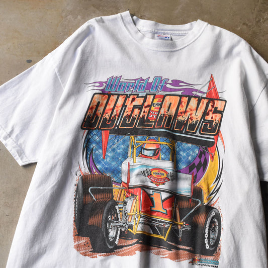 Y2K Hanes “WORLD OF OUTLAWS” レーシング Tシャツ 250509