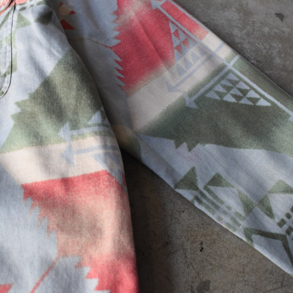 90’s Polo Ralph Lauren ネイティブパターン ワークシャツ 251202H