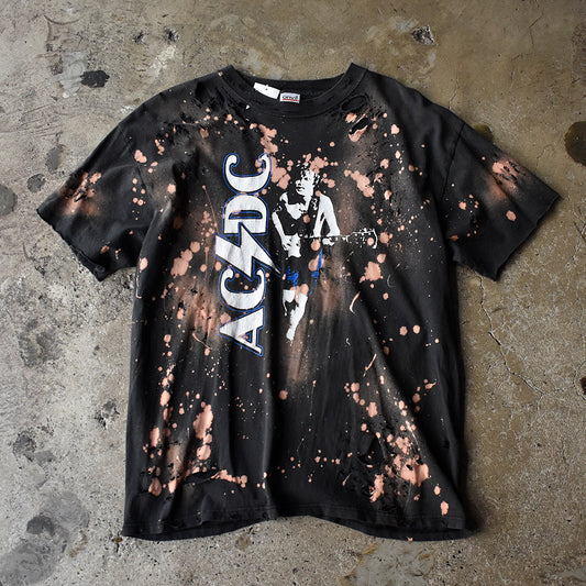 Y2K ブリーチ! ダメージ! AC/DC “For Those About To Rock (We Salute You)” Tシャツ 250606H