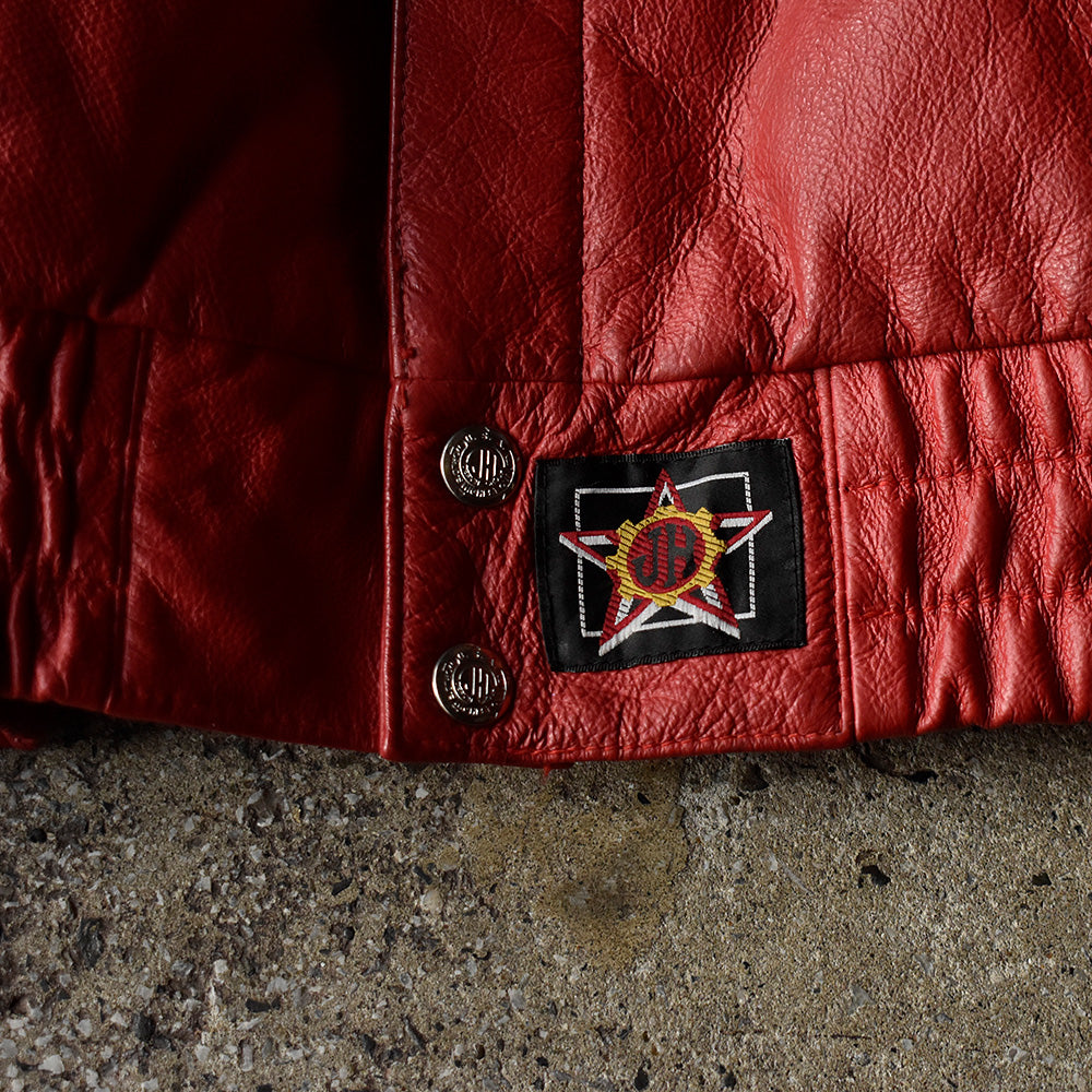 90's～ Chase Authentics×JEFF HAMILTON レザー レーシングジャケット 250317H