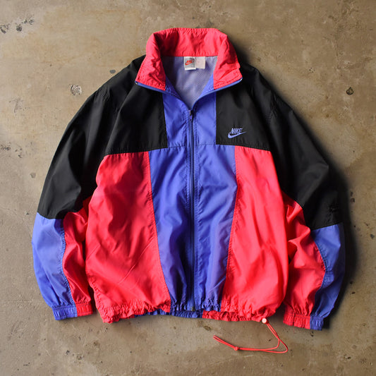 80’s NIKE シルバータグ ロゴ刺繍 ナイロン トラックジャケット 250421H