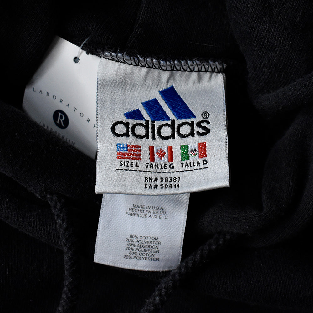 90's adidas パフォーマンスロゴワッペン パーカー USA製 231031H