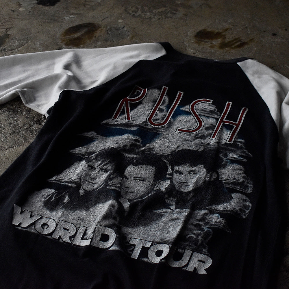 80's　Rush/ラッシュ　“Grace Under Pressure”  World Tour Raglan sleeve Tee　230903H