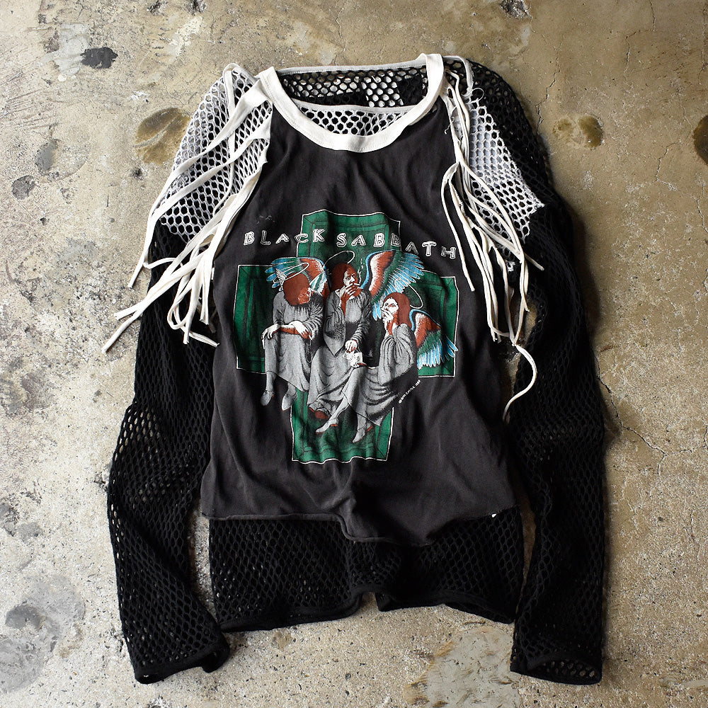 80's フリンジカスタム！ BLACK SABBATH “Heaven and Hel” Tシャツ 250521H