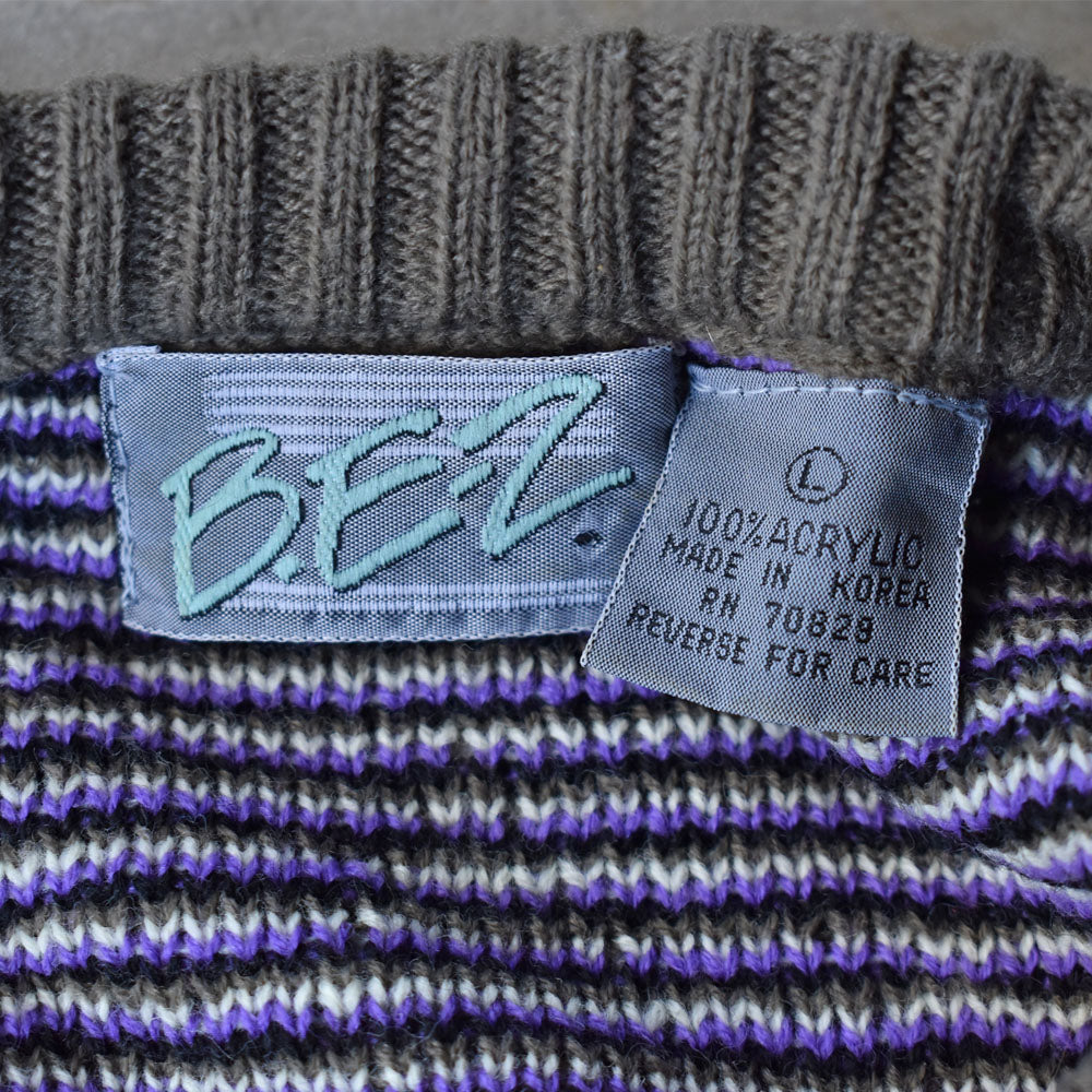 90’s B.E-Z 総柄 アクリル セーター 231116