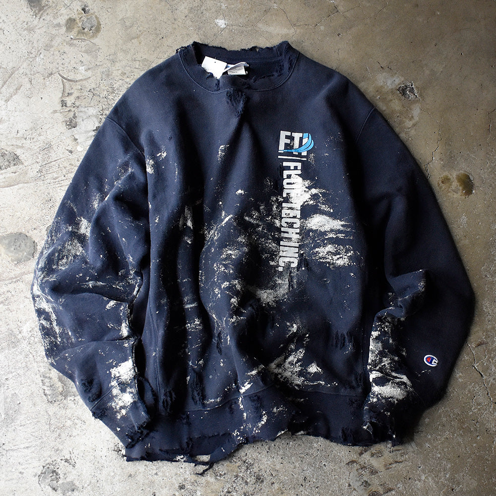 ペンキ！ボロ！ Champion 企業プリント RWスウェット 250304H