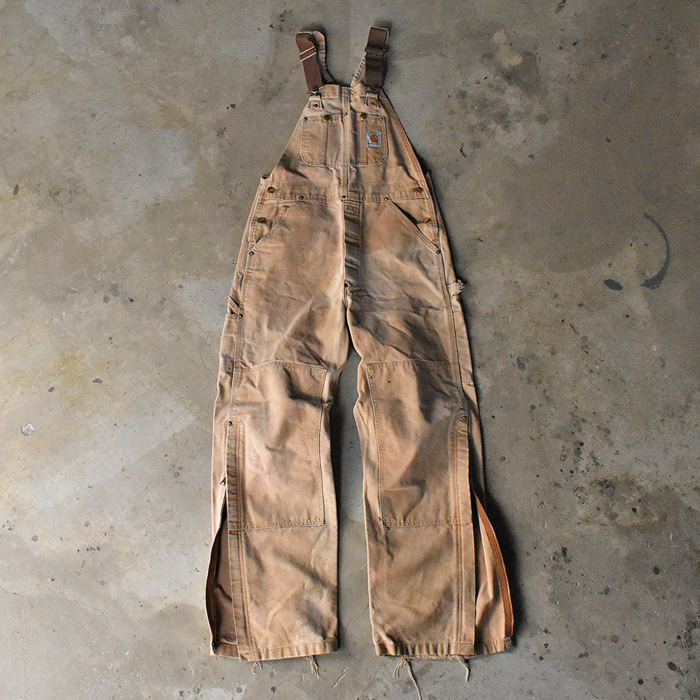 Y2K Carhartt ダブルニー！ サイドジップ ダック オーバーオール USA製 240521
