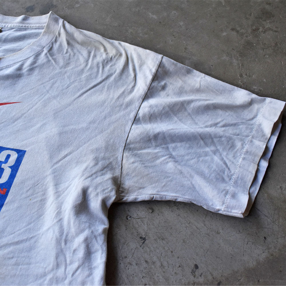 90's NIKE “NBA WORLD TOUR HOOP IT UP 3 ON 3” 両面プリント企業ロゴ Tシャツ 240729