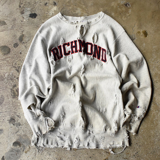 90's ボロ! Champion “Richmond” ワッペン リバースウィーブ スウェット 250212H