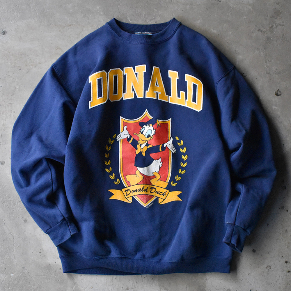 90's Disney “Donald Duck” スウェット USA製 240604