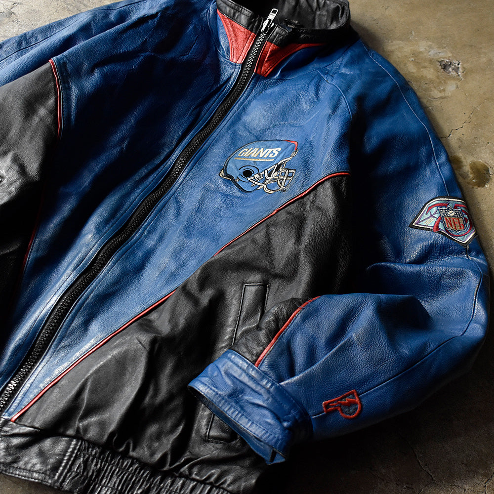80's PROPLAYER NFL “New York Giants” レザージャケット 231116H