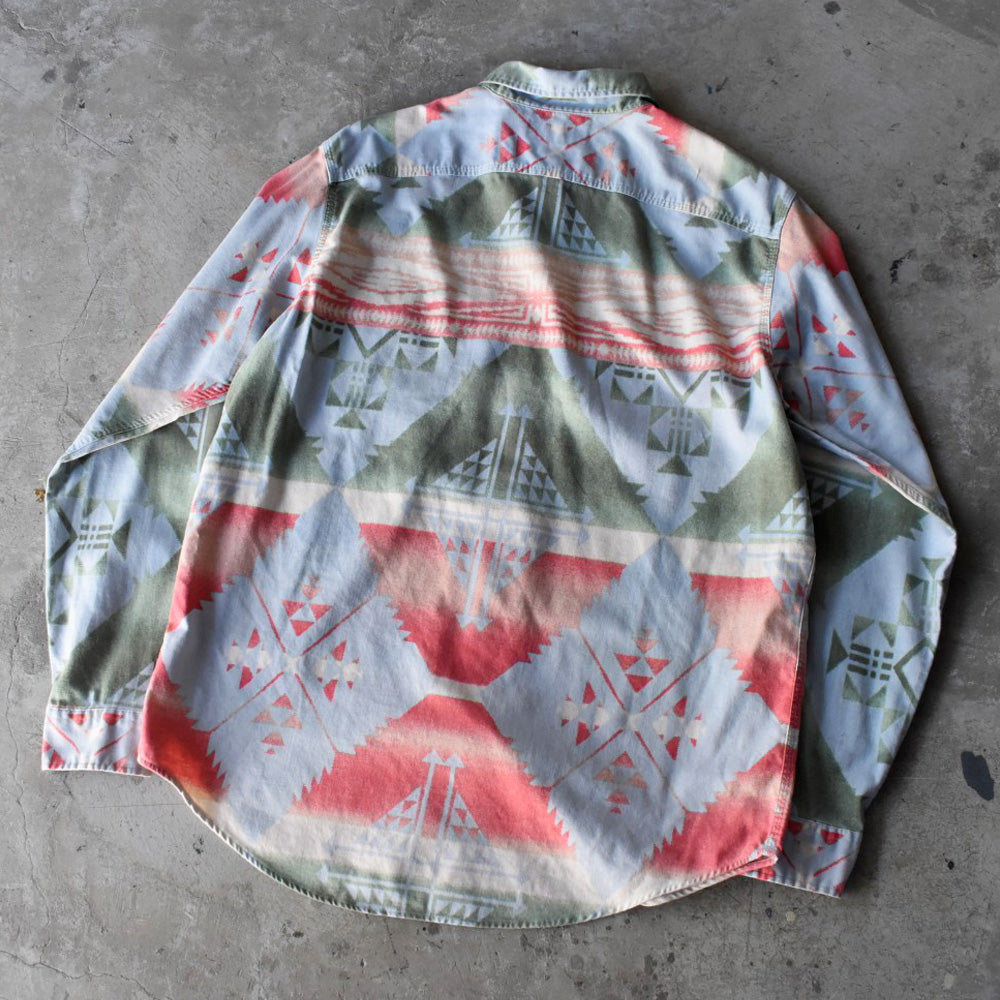 90’s Polo Ralph Lauren ネイティブパターン ワークシャツ 251202H