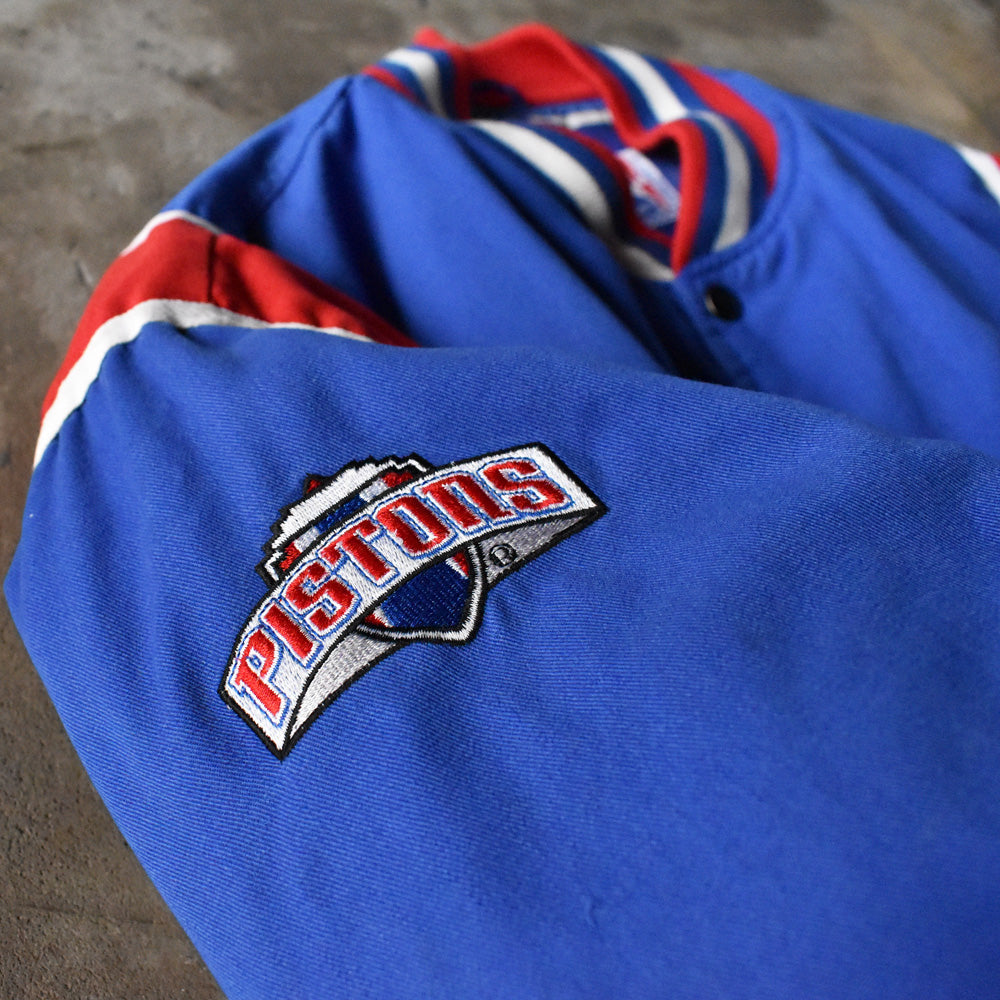 90’s LOGO ATHLETIC “NBA Detroit Pistons” スタジャン アワードジャケット 240219