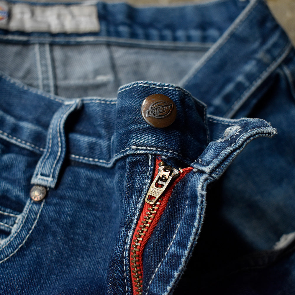 90's～ Dickies Big刺繍ロゴ！ デニムワークパンツ 250113H