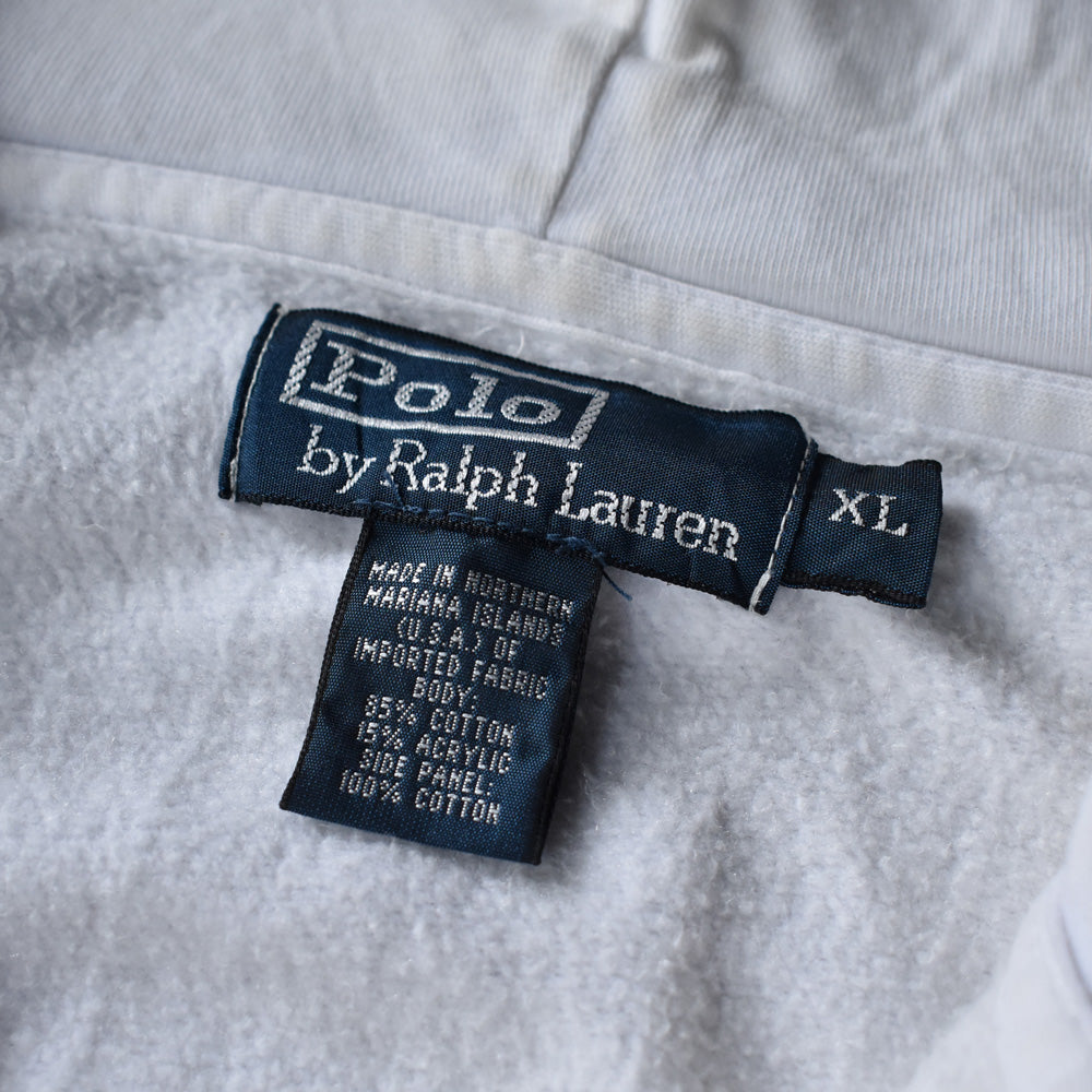 90's　Polo Ralph Lauren/ポロ ラルフ ローレン WHT フルジップパーカー　230614