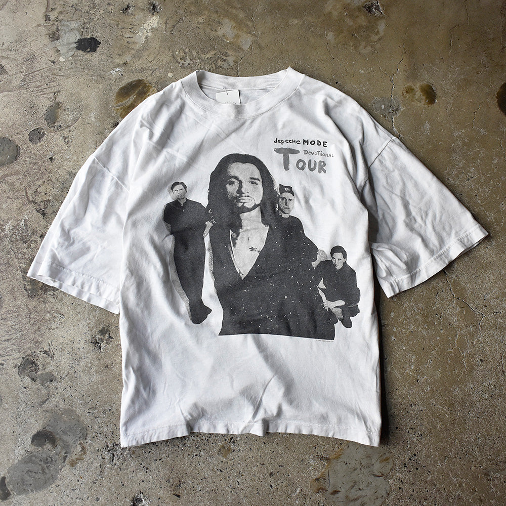 デペッシュ・モード Devotional Tour メンバーフォト ツアーTシャツ 1993年 ユーロボディ ヴィンテージ