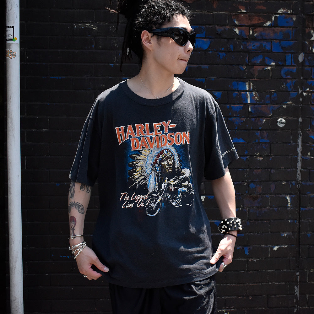 80's～ Harley Davidson “インディアン“ Tシャツ 240618H