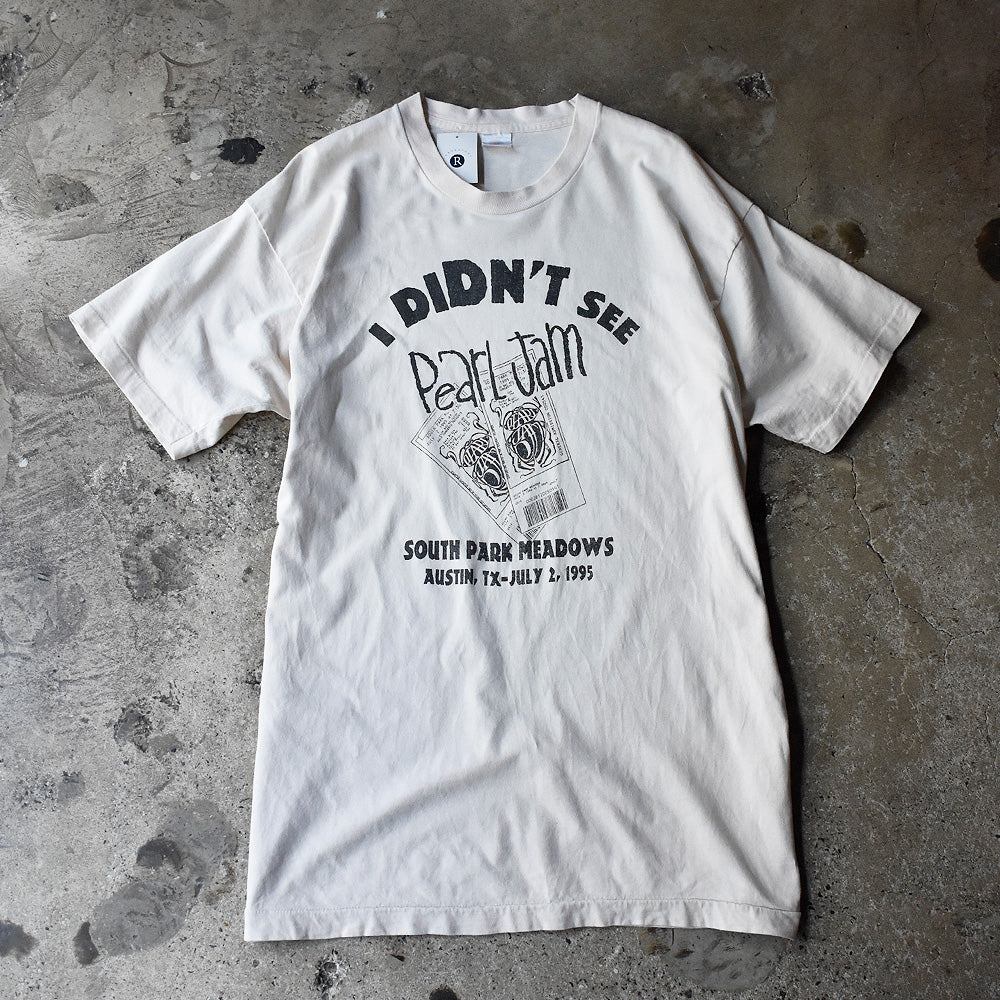 90's “I DIDN'T SEE Pearl Jam” The Buzz New Rock 107.5 FM Tシャツ USA製 250827H