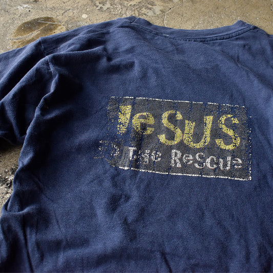80's “JESUS TO THE RESCUE” ポケット付き Tシャツ USA製 250801H