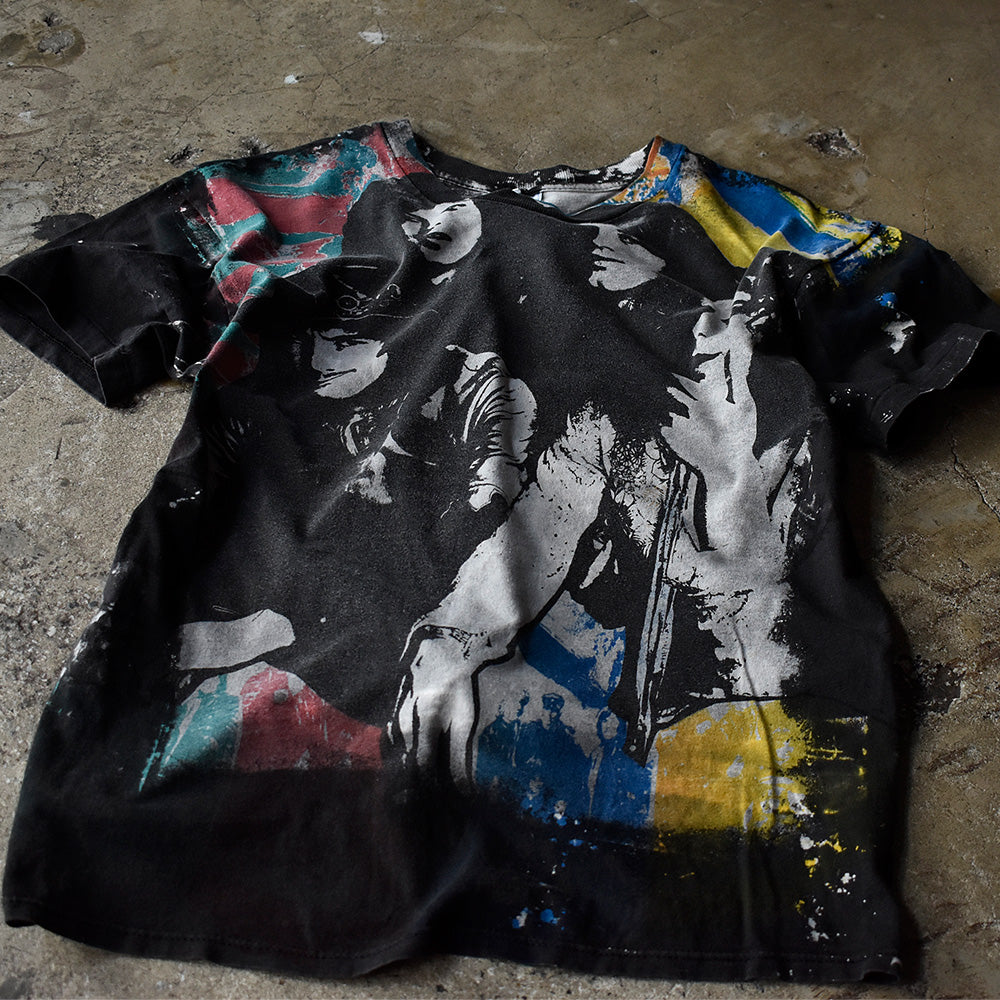 レッド・ツェッペリン モスキートヘッド AOP オールオーバープリント Tシャツ 80年代 USA製 ヴィンテージ