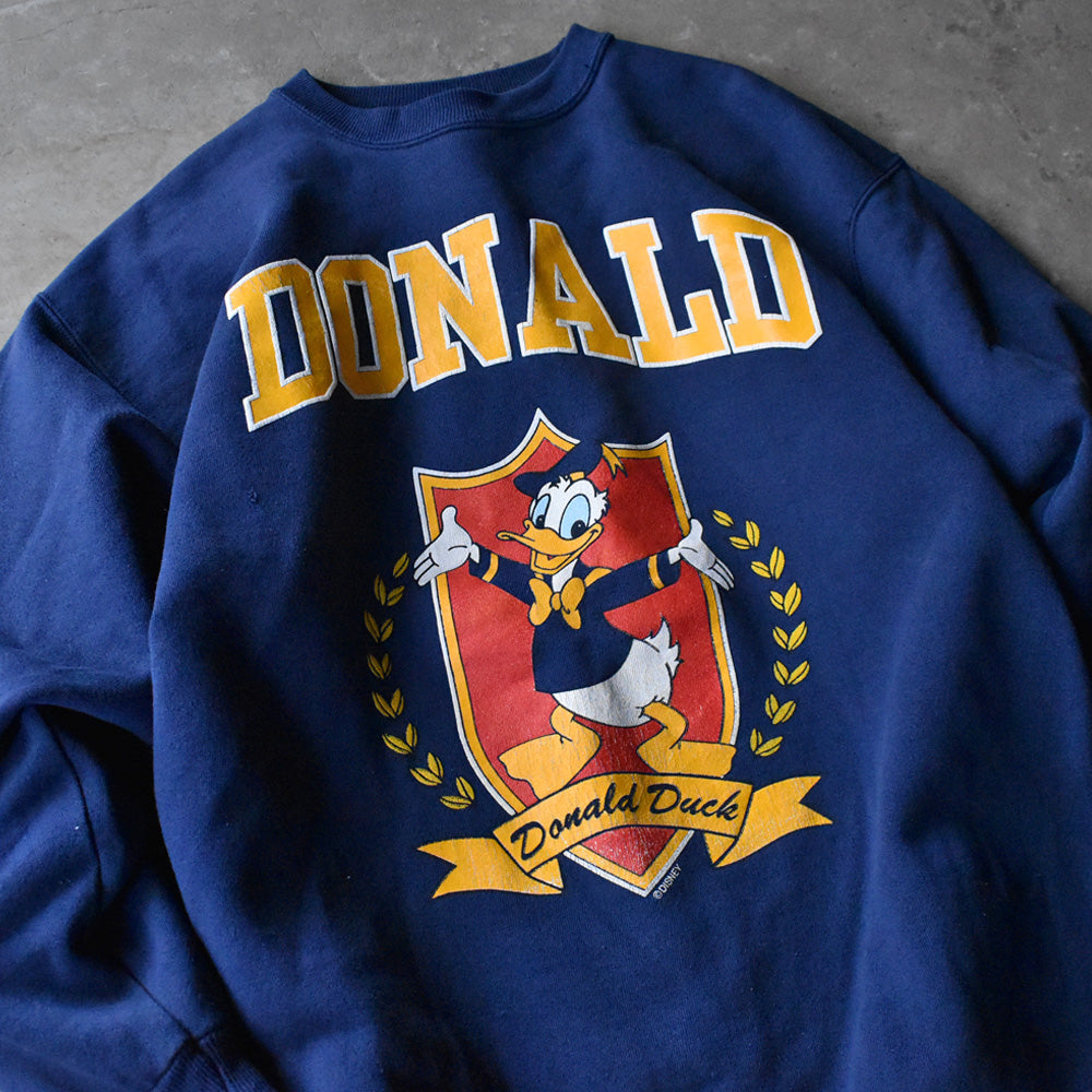 90's Disney “Donald Duck” スウェット USA製 240604