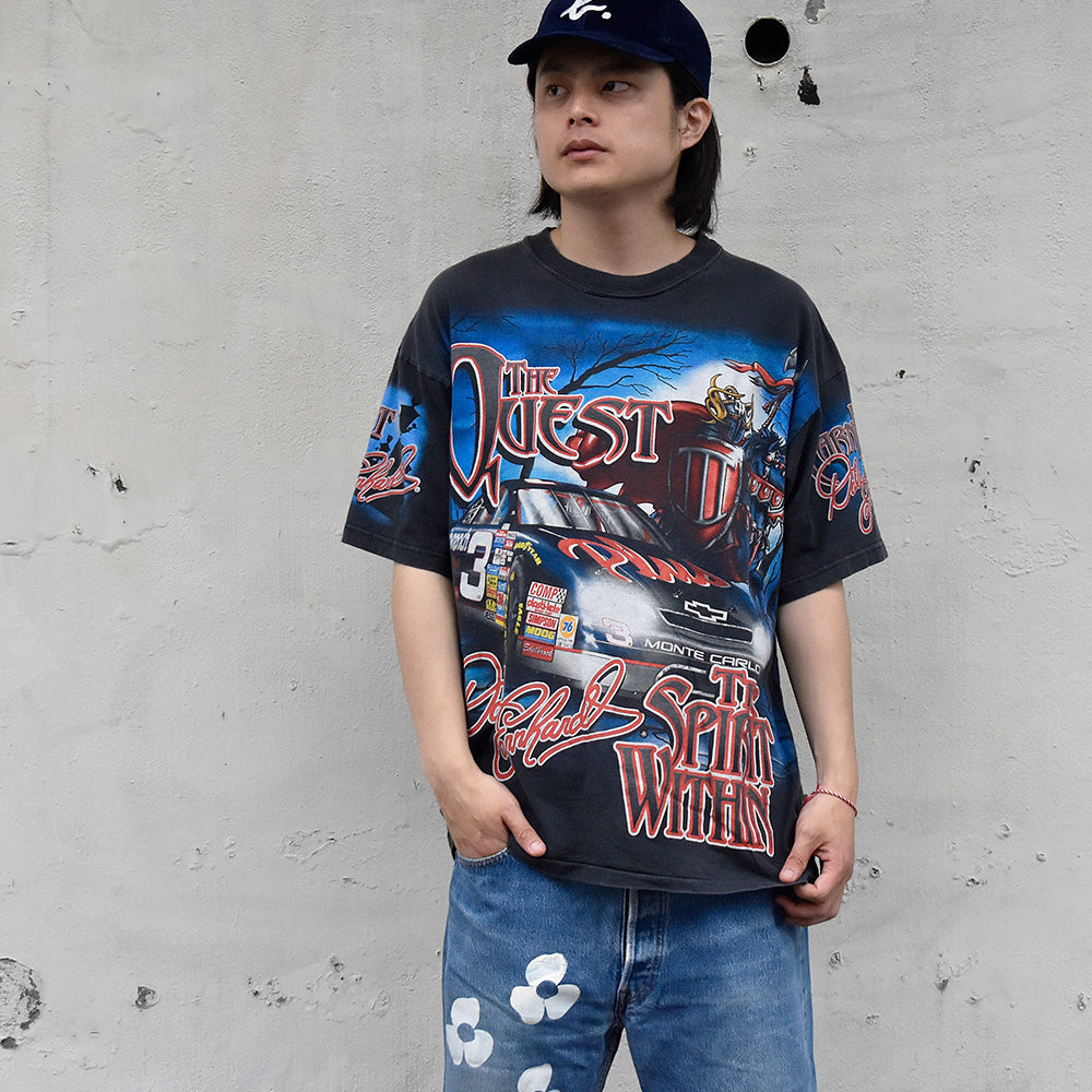90's AOP！ CHASE authentics レーシング Tシャツ USA製 240615H