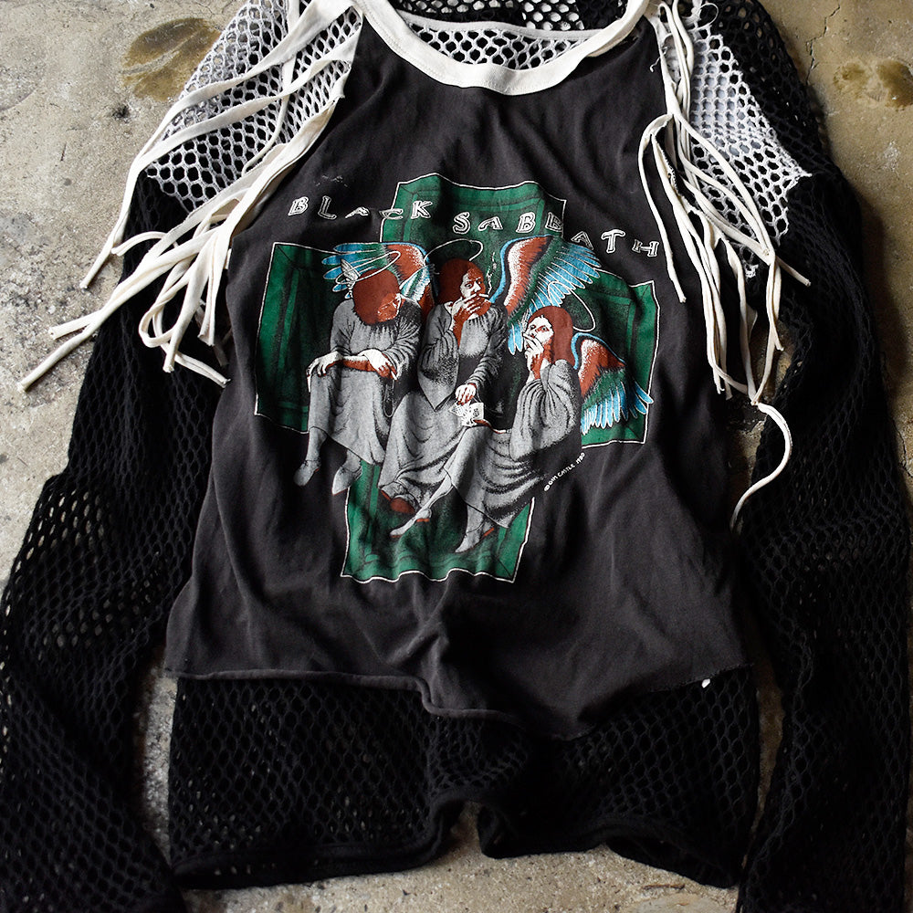 ブラック・サバス Heaven and Hell エンジェル フリンジカスタム Tシャツ 1980年 USA製 ヴィンテージ