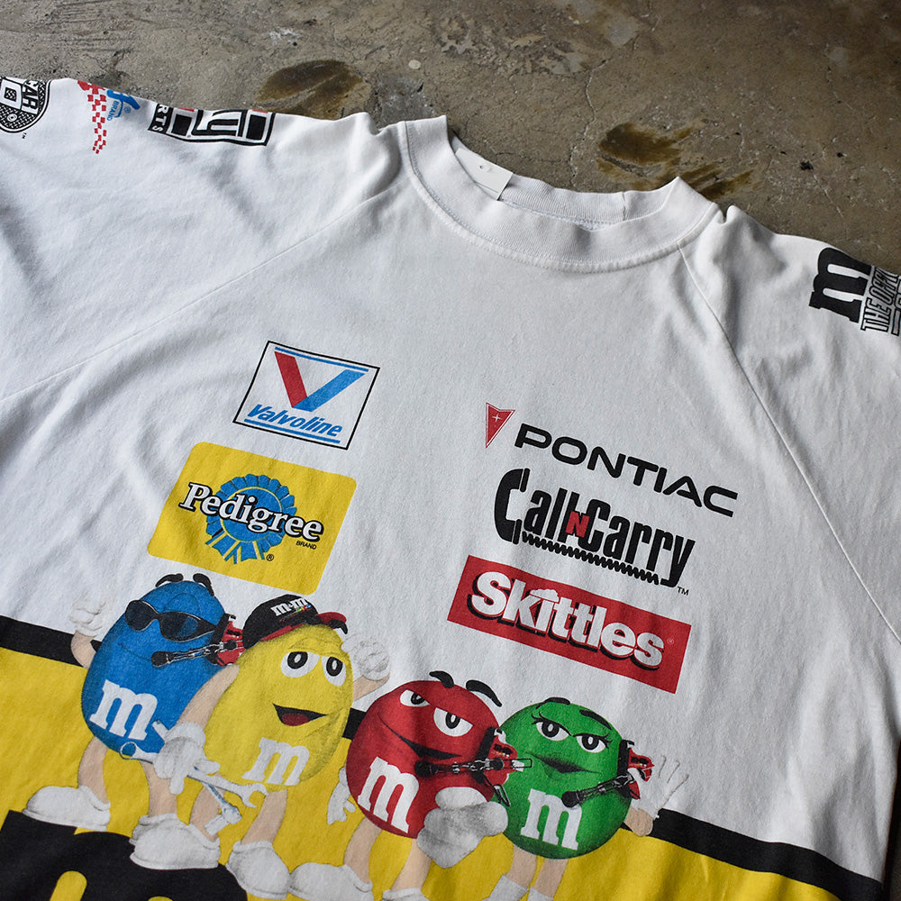Y2K COMPETITORS VIEW “M&M’s“ ラグランスリーブ レーシングTシャツ 250710H