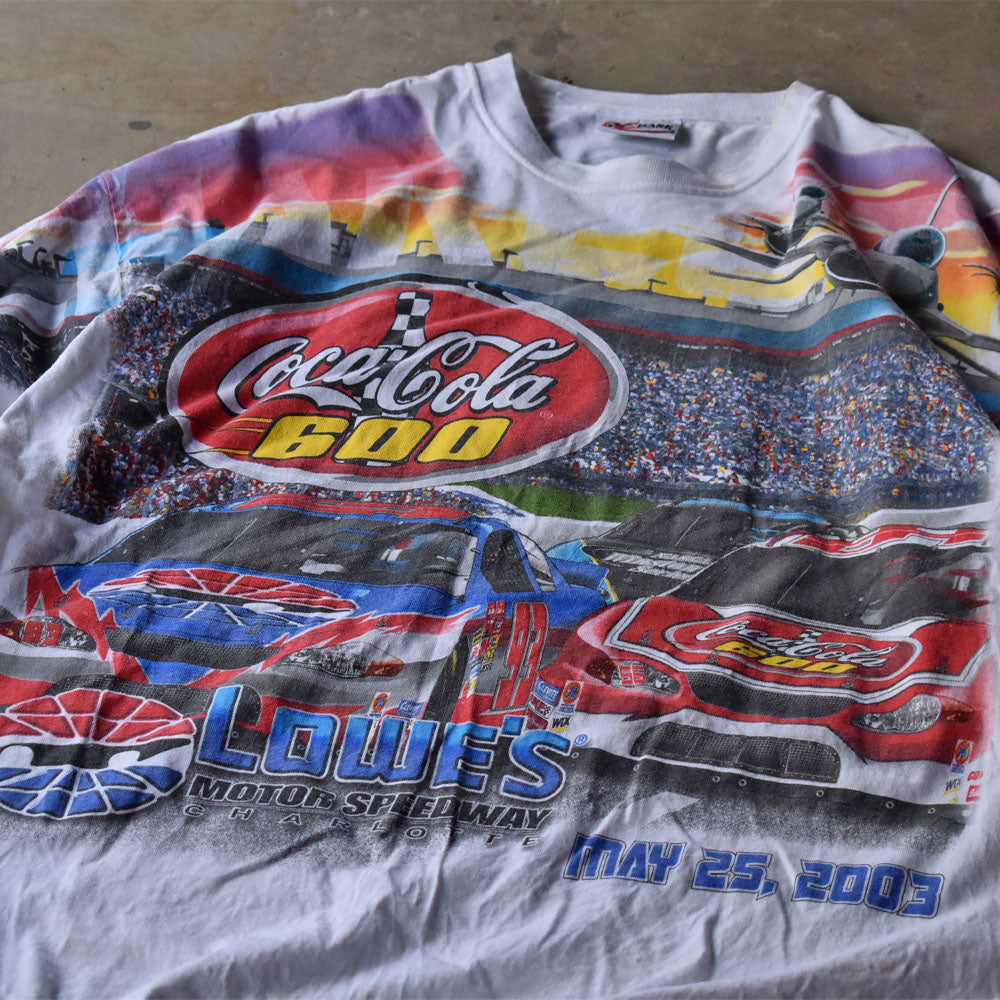 Y2K CHASE AUTHENTICS NASCAR AOP！ レーシング Tシャツ 240526