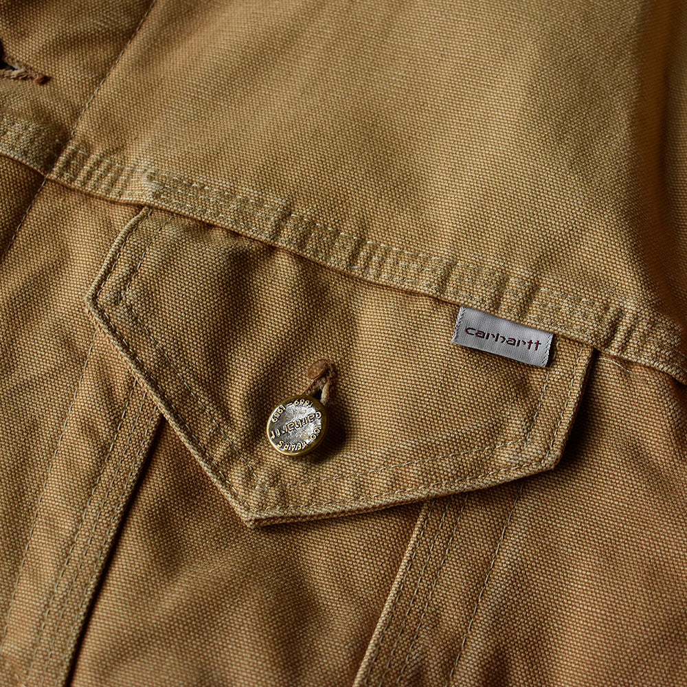 90's Carhartt ダック トラッカージャケット！ ブランケットライナー 231010H