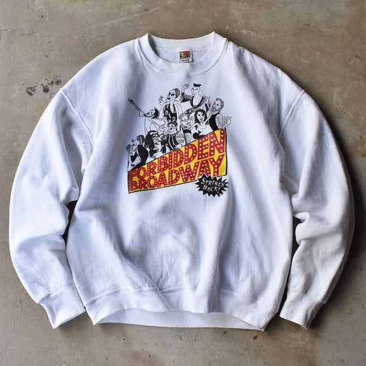 90’s “FORBIDDEN BROADWAY“ ミュージカル スウェット 240719H