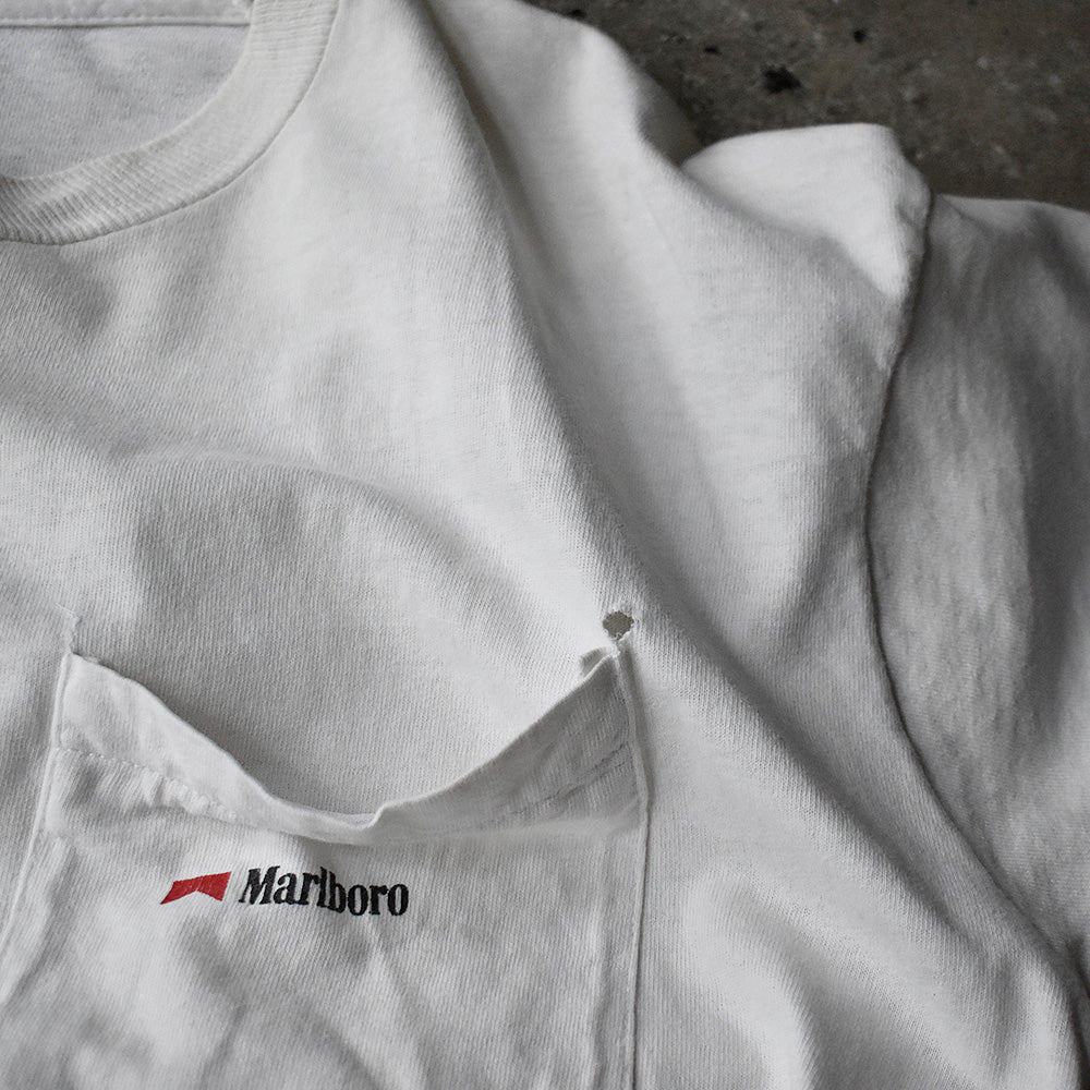 90's ダメージ！ Marlboro "cow boy" Pocket Tシャツ USA製 240308H