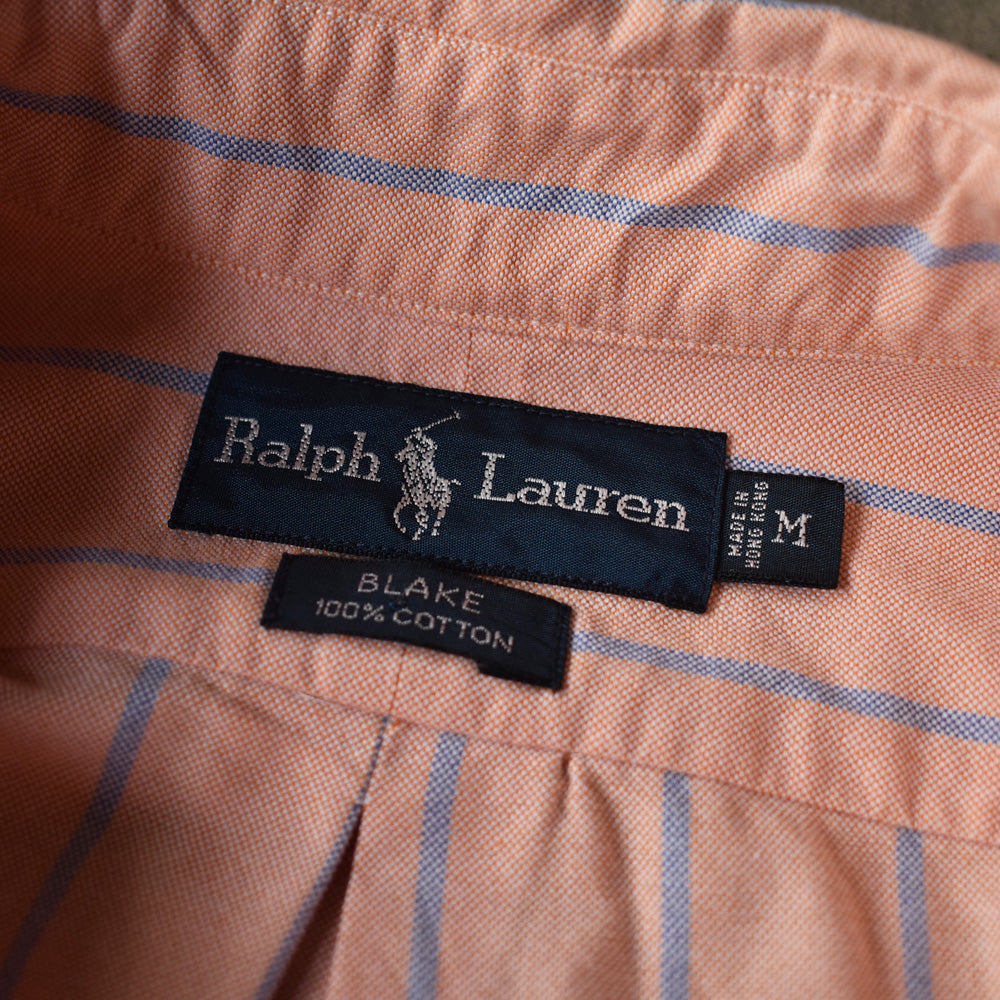 90's　Ralph Lauren/ラルフ ローレン “BLAKE” ストライプ 半袖 ボタンダウンシャツ　230527