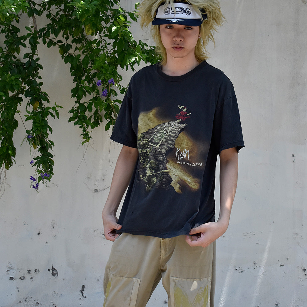 90's Korn “Follow the Leader” Tシャツ 250621H