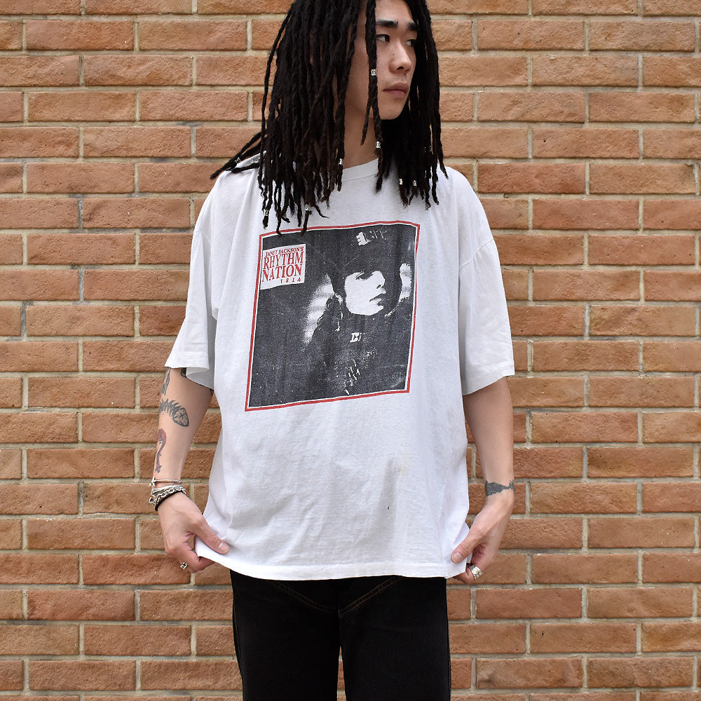 80's Janet Jackson “Rhythm Nation 1814” Tシャツ 240409H