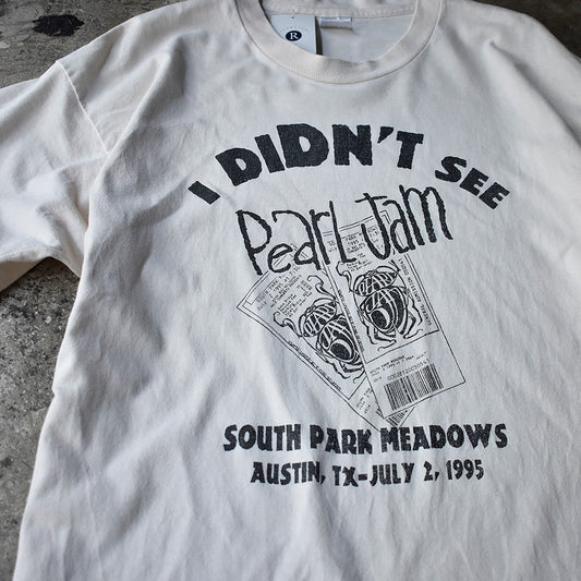 90's “I DIDN'T SEE Pearl Jam” The Buzz New Rock 107.5 FM Tシャツ USA製 250827H