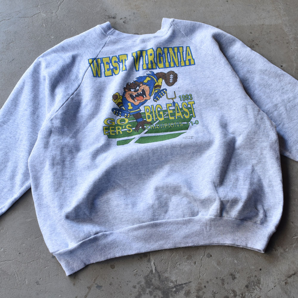 90’s Looney Tunes “WEST VIRGINIA” TAZ キャラ スウェット USA製 240115