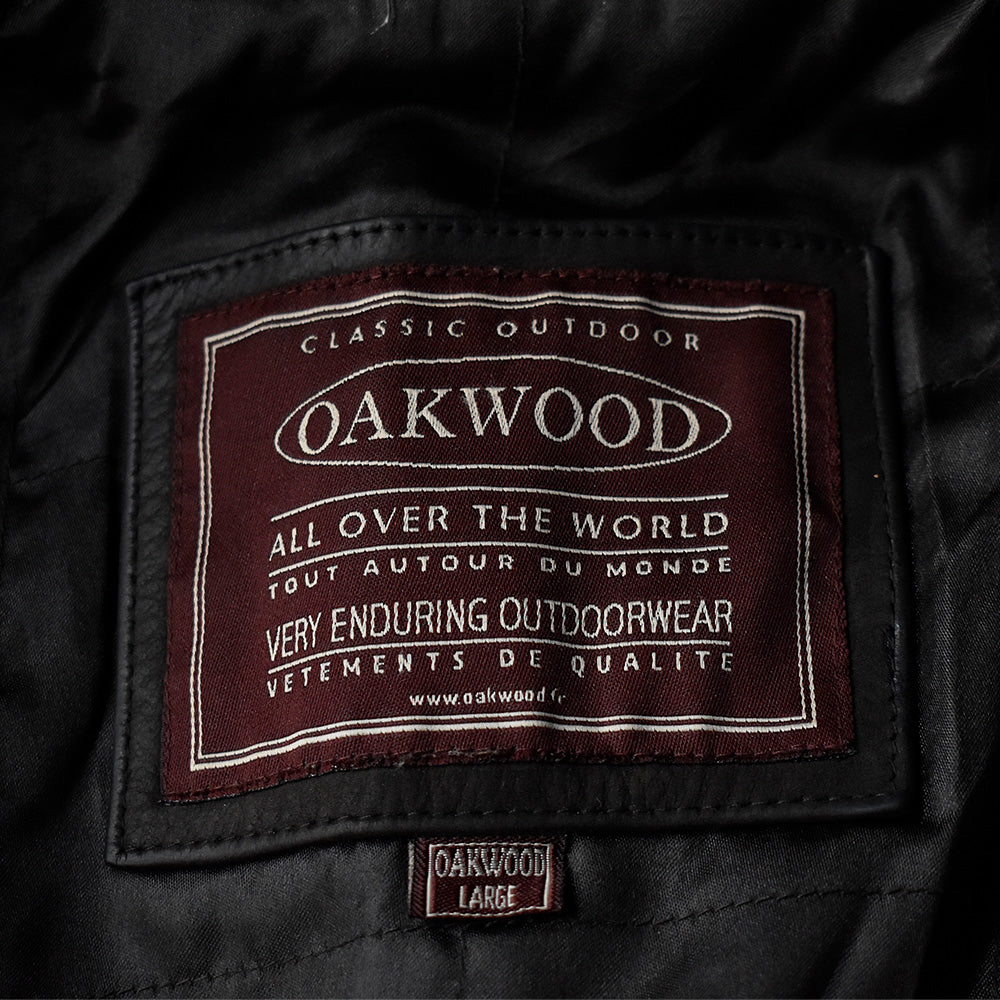 Y2K OAKWOOD スエードレザーカーコート チェックライナー 240304H