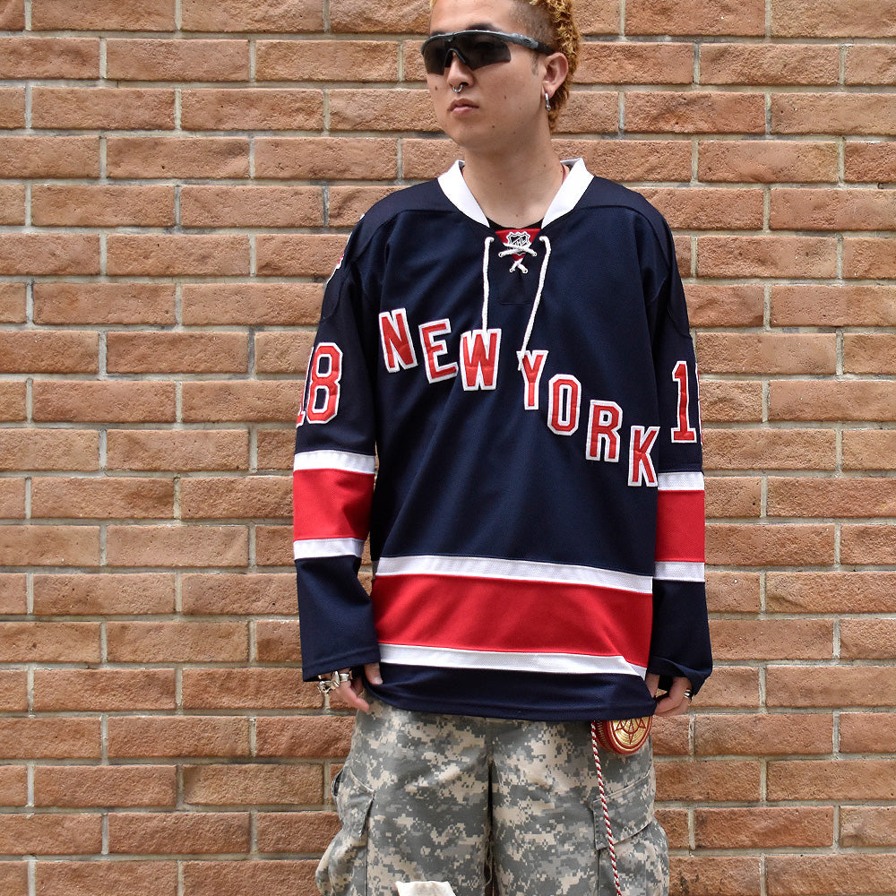 Reebok NHL “New York Rangers“ 85th anniversary ホッケーシャツ 250601H