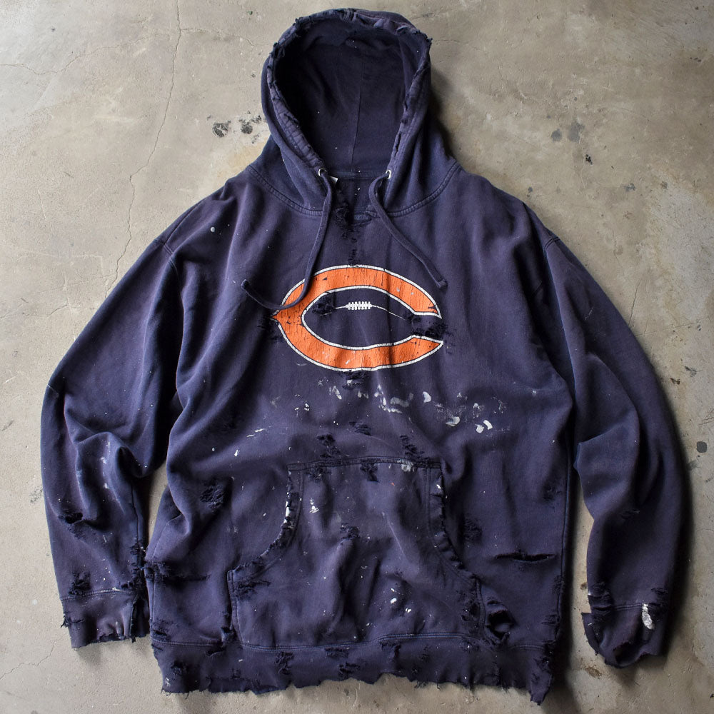 Y2K ボロ！ペンキ！ Chicago Bears パーカー 240224H