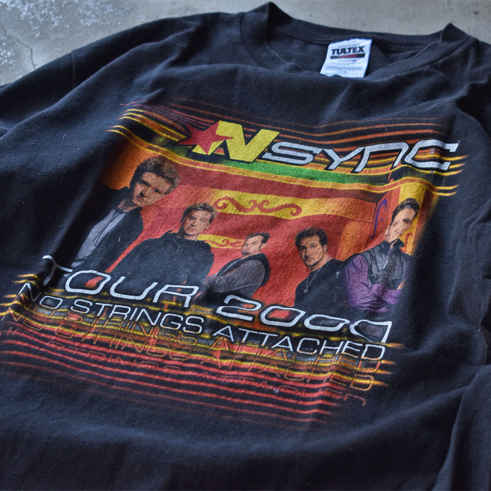 Y2K　NSYNC/イン・シンク "No Strings Attached Tour 2000" バンド Tシャツ　230715