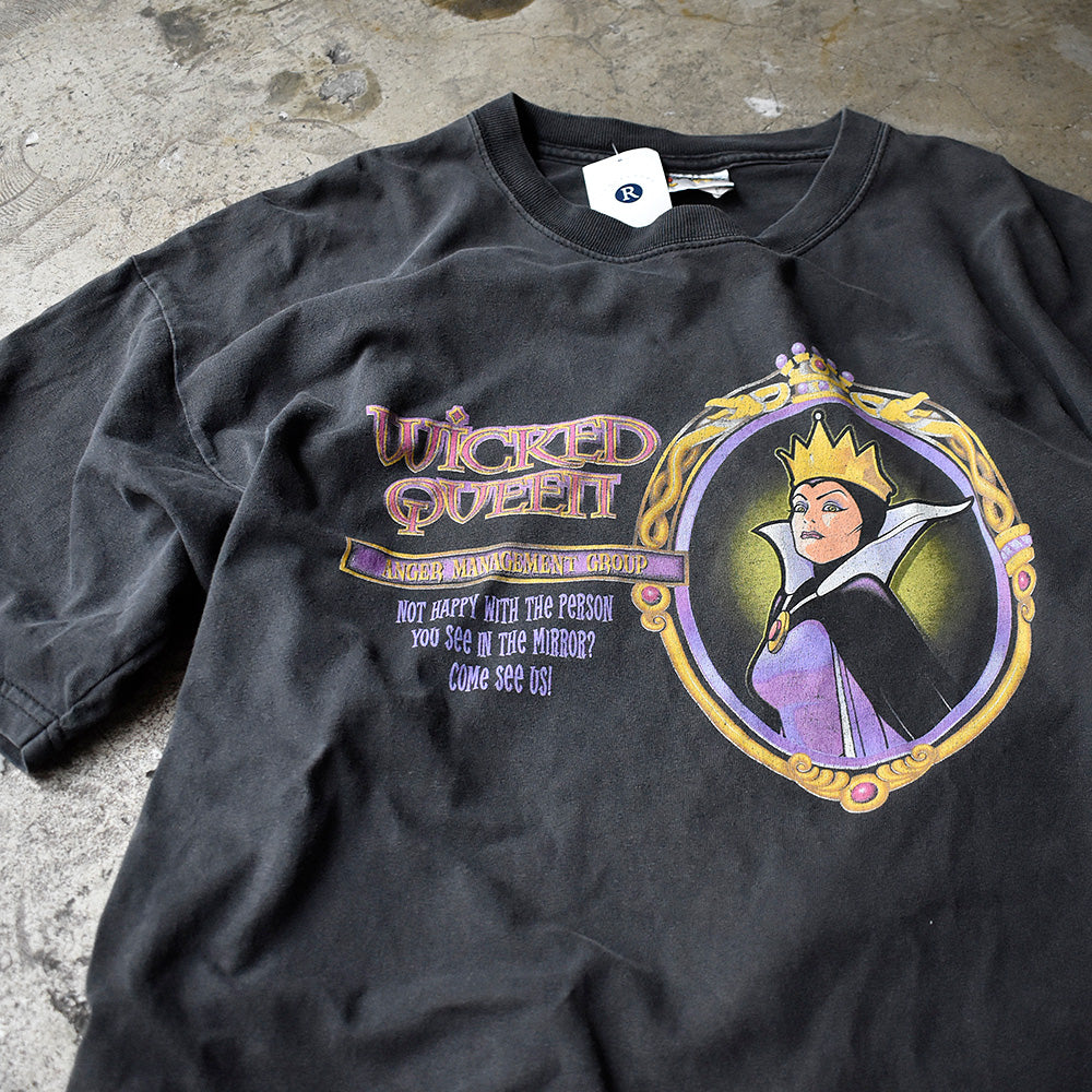 ディズニー 白雪姫 Wicked Queen 魔女 両面プリント Tシャツ 90年代 ヴィンテージ