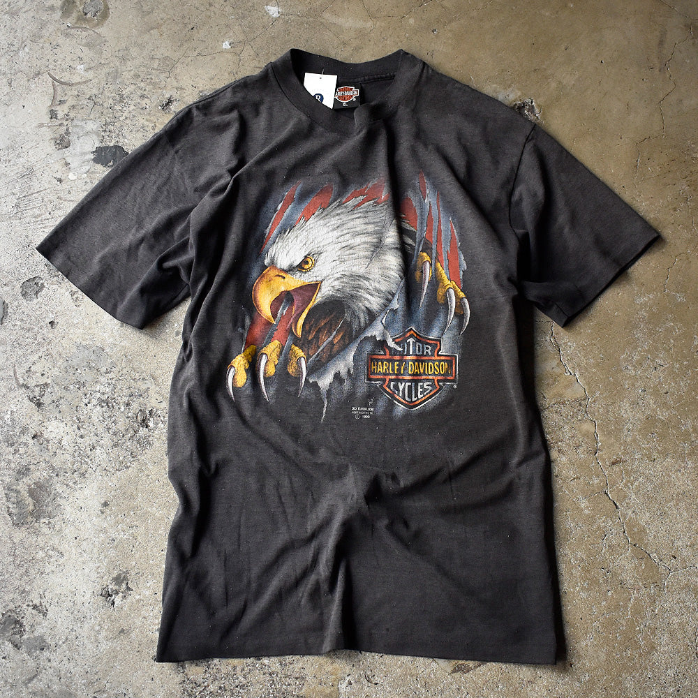 ハーレーダビッドソン 3D EMBLEM イーグル Tシャツ 1990年 ヴィンテージ