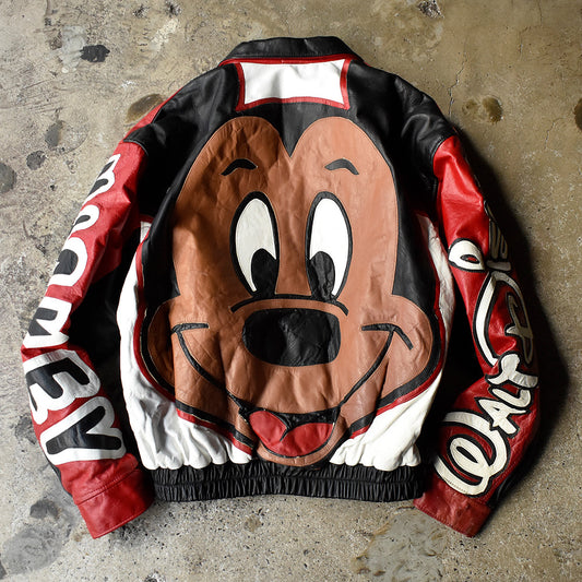 80's-90's “BLACK MICKEY” レザージャケット 250116H