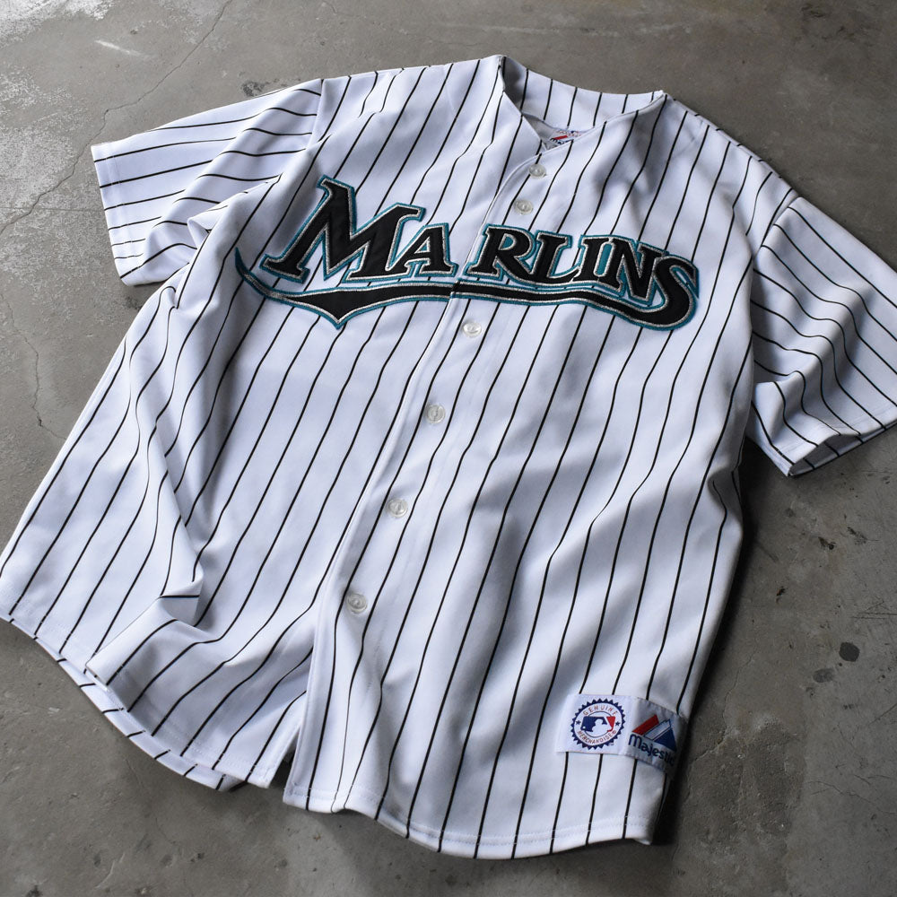 Y2K Majestic “MLB Miami Marlins / BECKETT #21” ベースボールシャツ 240630