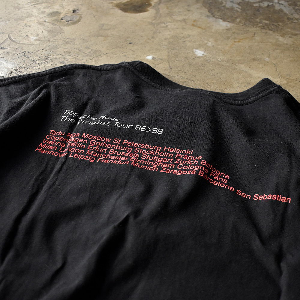 90's Depeche mode “The Singles Tour 86–98” Tシャツ Euro製 240218HYY