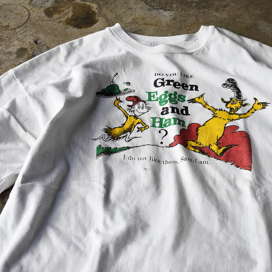 90's Dr. Seuss “Green Eggs and Ham” Tシャツ USA製 240322H