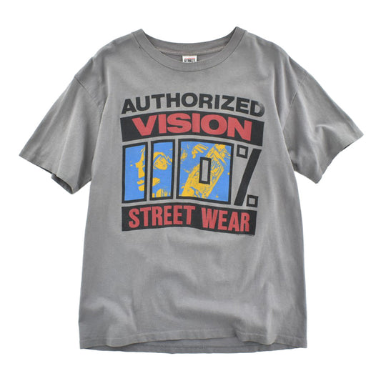 80's VISION STREET WEAR "AUTHORIZED 110%" スケートTシャツ USA製 260626H