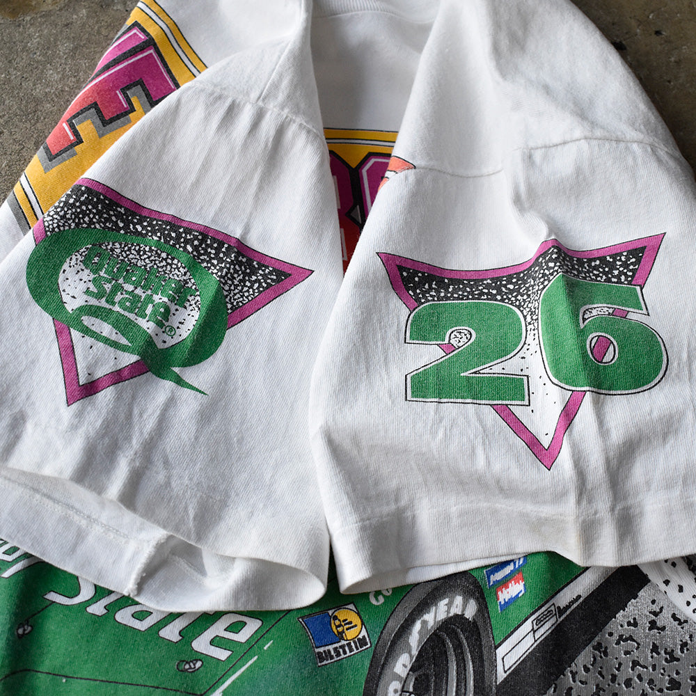 90's AOP！ “BRETT BODINE” レーシングTシャツ USA製 250618H